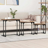 Nesting Coffee Table 3 pcs Old wood Engineered wood 883531
