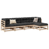 Garden Sofa Set Natural wood Solid pine wood Medium Modular 3299384