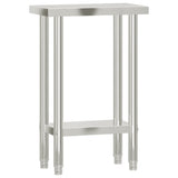 Kitchen Work Table 55x30x85 cm Stainless Steel 376450