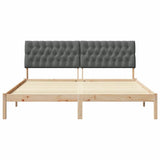 Bed Frame with Upholstered Headboard Brown 180 x 200 cm 3394384