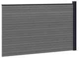 Fence Panel WPC and Aluminium Grey 42039068