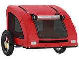 Pet Bike Trailer Red Oxford Fabric and Iron 93950