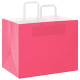 Paper Bags 250 pcs with Handles Pink 32x22x24 cm 4101903