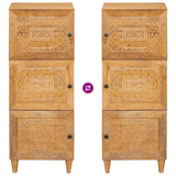 Highboard Light brown 40 x 33 x 110 cm Solid mango wood 4018109