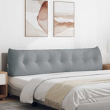 Back Pillow Light Grey 200 x 24 x 50 cm Fabric 42014586
