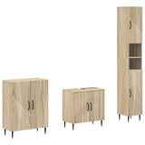 3 Piece Bathroom Cabinet Set HAARLEM Sonoma Oak Engineered Wood 3417452
