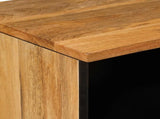 TV Cabinet with Drawer Natural 70 x 33 x 46 cm Solid Mango Wood 4018261