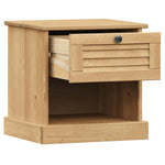 ZNTS Bedside Cabinet VIGO 42x35x42 cm Solid Wood Pine 353154