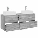 Bathroom Cabinet Set 3 pcs Grey Sonoma 49.5 x 41 x 62.5 cm 3405848