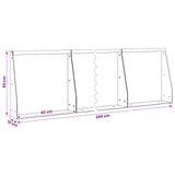 Retaining Wall 6 pcs 40 x 12 x 50 cm Weathering Steel Rusty 3449155