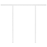 3069918 Manual Retractable Awning with Posts 3,5x2,5 m Yellow and White