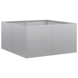 Planter 80x80x40 cm Galvanised Steel 860743
