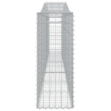 Arched Gabion Baskets 10 pcs 400x30x80/100 cm Galvanised Iron 3145821