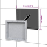 Shower Niche Matt Grey 41x51x10 cm 151392