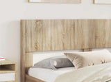 Bed Frame with Storage and Headboard Sonoma Oak 140 x 200 cm 3414301