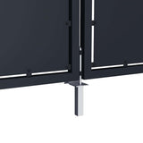 144528 Garden Gate Steel 300x200 cm Anthracite