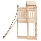 Playhouse with Climbing Wall Solid Wood Pine 3156874