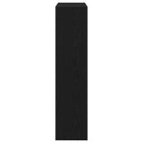 Shoe Cabinet Black Oak 80 x 21 x 87.5 cm Engineered Wood 862216