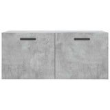Wall Cabinet Concrete Grey 80x36.5x35 cm Engineered Wood 830088