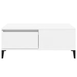 ZNTS Coffee Table White 90x50x36.5 cm Engineered Wood 821116