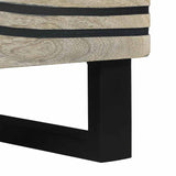 Bedside Cabinet White and Black 40 x 33 x 46 cm 4017968