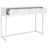 335893 Console Table White 106x35x75 cm Steel