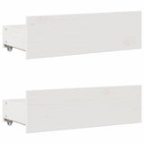 Bookcase Bed without Mattress White 90x200 cm Solid Wood Pine 3308970