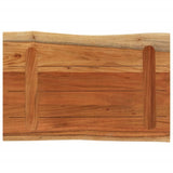Table Top 70x40x3.8 cm Rectangular Solid Wood Acacia Live Edge 370633