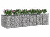Gabion Raised Bed 3 pcs Silver 3422227