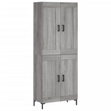 Highboard Grey Sonoma 69.5x34x180 cm Engineered Wood 3199687