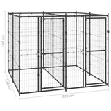 Outdoor Dog Kennel Steel 4.84 m 3082260