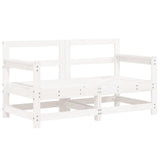 Garden Corner Sofas 2 pcs White Solid Wood Pine 825507