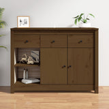 Sideboard Honey Brown 100x35x74 cm Solid Wood Pine 814557