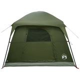 Cabin Tent Olive Green 244 x 213 x 183 cm Polyester and Steel 42029025