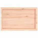 ZNTS Wall Shelf 80x50x cm Untreated Solid Wood Oak 363550