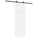 Sliding Door Manual ORKDAL White and black 83 x 232 cm 3333481