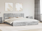 Bed Frame with Drawer with Headboard Manual Engineered Wood 3411611