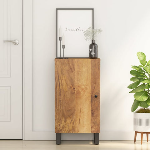 ZNTS Sideboard with Door 40x31x75 cm Solid Wood Mango 352912