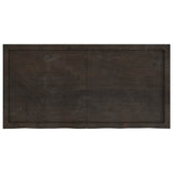 Wall Shelf Dark Brown 120x60x cm Treated Solid Wood Oak 363819