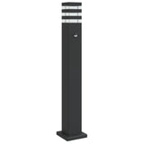 ZNTS Outdoor Floor Lamp with Sensor Black 80 cm Aluminium 4006401