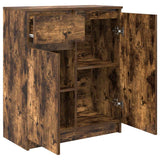 Sideboard with Drawer Smoked Oak 71x35x84 cm Engineered Wood 861593