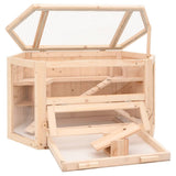 Hamster Cage 80x40x43 cm Solid Wood Fir 172379