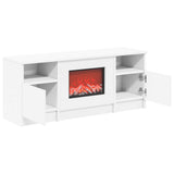 Electric Fireplace White 98 x 28.5 x 40.5 cm Engineered wood 8021191