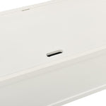 ZNTS Bench White 107x45x75.5 cm Solid Wood Fir 351773