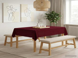 Table Cloth 5 pcs Rectangular Wine Red 140 x 160 cm Polyester 42040218