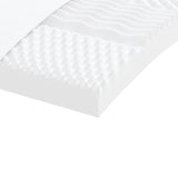 Foam Mattress White 90x190 cm 7-Zone Hardness 20 ILD 356351