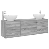 Bathroom Furniture Set 3 pcs Grey Sonoma 49.5 x 44.5 x 65 cm 3405896