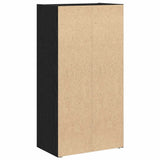 Bookcase Black Oak 40x24x77 cm Engineered Wood 860365