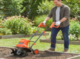 1500W Electric Garden Tiller w/Foldable Handle, 40cm Working Width, 20cm Tilling Depth, 6 Blades, 2 T3398P554173
