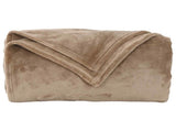Throw Blanket Camel 240 x 270 cm Fleece 42016764